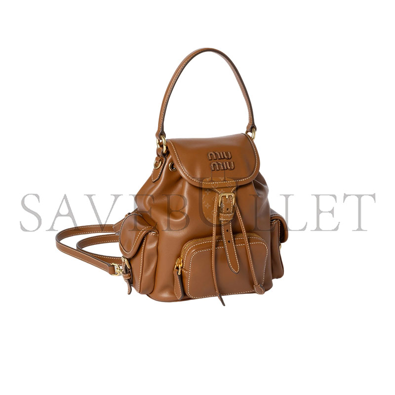 MIU MIU LEATHER BACKPACK 5BZ043 (29.5*25*12.5cm)